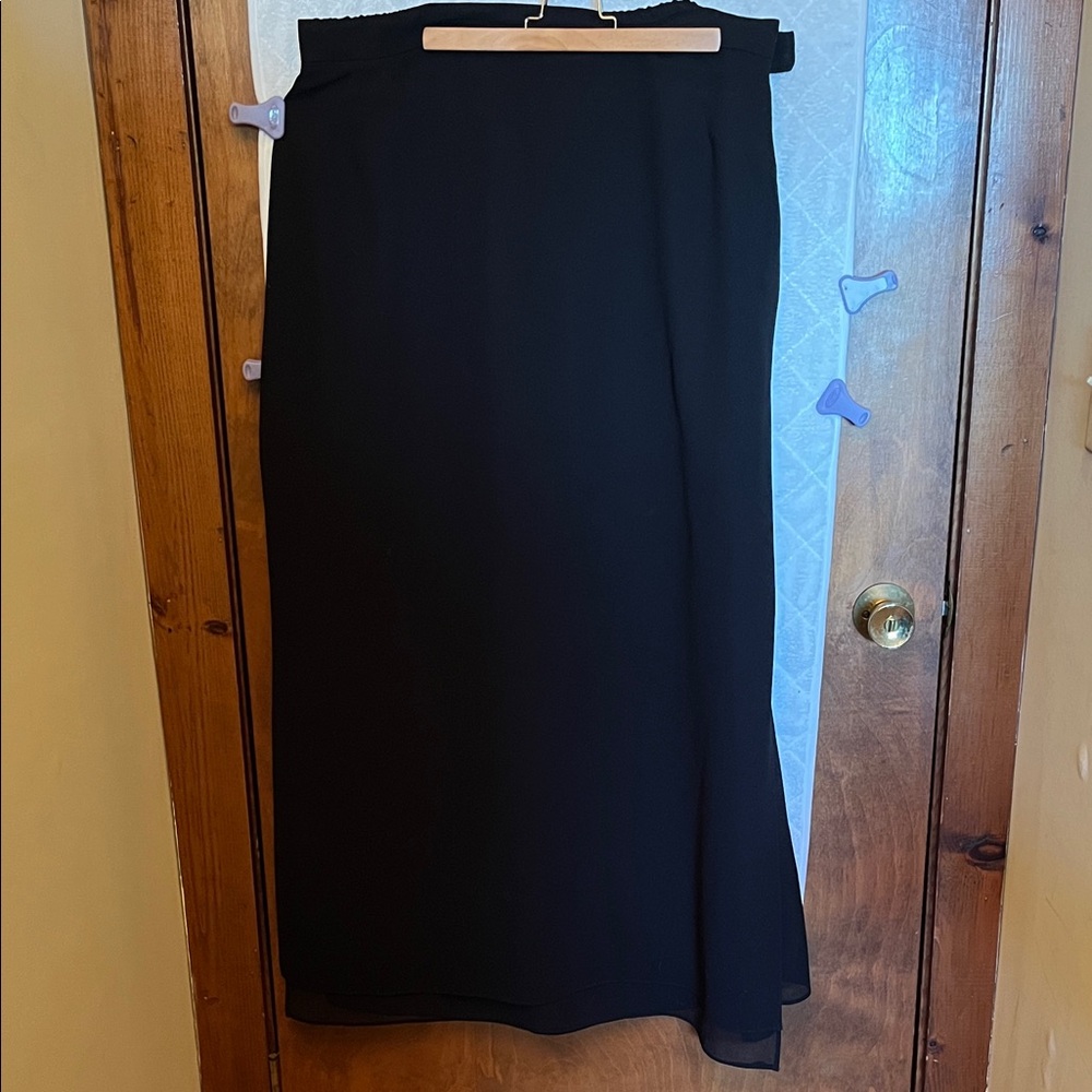 JS Collections Black Maxi Skirt
